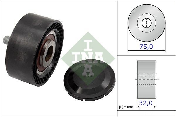 INA Ø: 75mm Deflection / Guide Pulley, v-ribbed belt 532 0722 10 buy