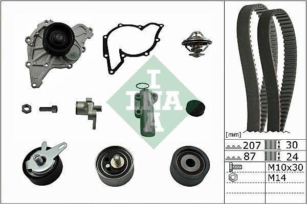 Audi A8 Water pump and timing belt kit INA 530 0539 30 cheap