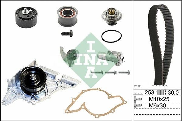 INA 530017930 Water pump and timing belt kit 078109243R