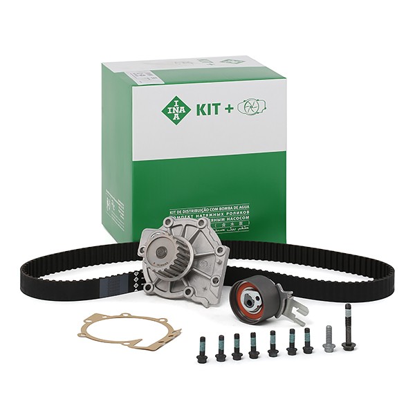 INA 530 0582 30 Water pump and timing belt kit with water pump, Width 1: 28 mm