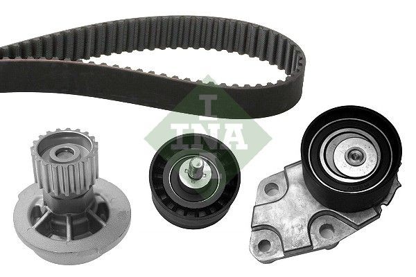 INA 530 0332 30 Water pump and timing belt kit with water pump, Width 1: 25,4 mm