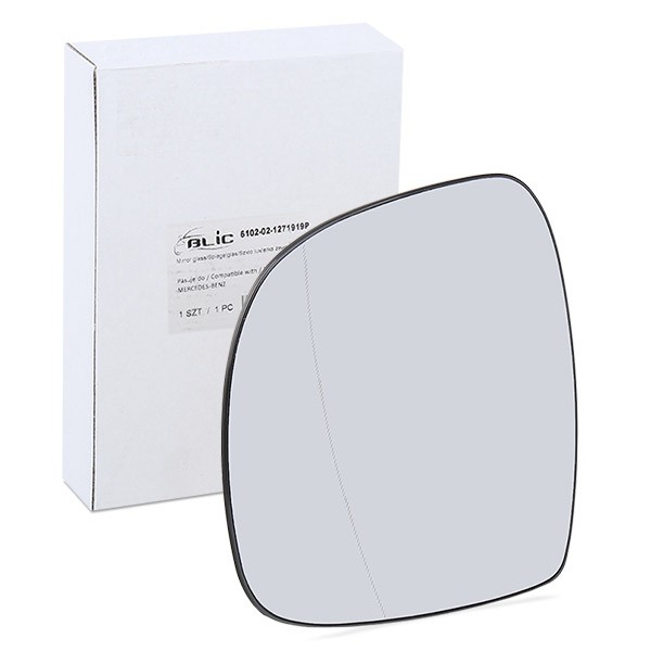 Image of BLIC Vetro Specchio Retrovisore MERCEDES-BENZ 6102-02-1271919P 0008100719,A0008100719 Vetro Specchietto,Vetro specchio, Specchio esterno