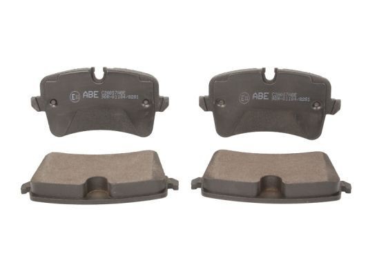 ABE Rear Axle, not prepared for wear indicator Height 1: 59mm, Height 2: 60,1mm, Height: 60,1mm, Width: 116,4mm, Thickness 1: 17,43mm, Thickness 2: 17,5mm, Thickness: 17,43mm Brake pads C2A007ABE buy