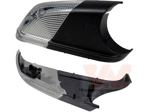 5828916 VAN WEZEL Side indicators SKODA white, Right Exterior Mirror, without cable, LED