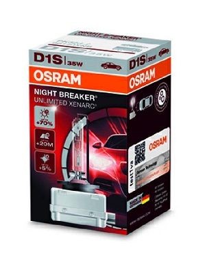 OSRAM XENARC NIGHT BREAKER UNLIMITED 66140XNB Bulb, spotlight D1S 85V 35W Pk32d-2, 4350K, Xenon