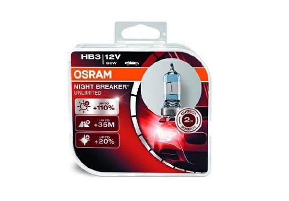 HB3 OSRAM NIGHT BREAKER UNLIMITED HB3 12V 60W P20d, Halogen Main beam bulb 9005NBU-HCB buy