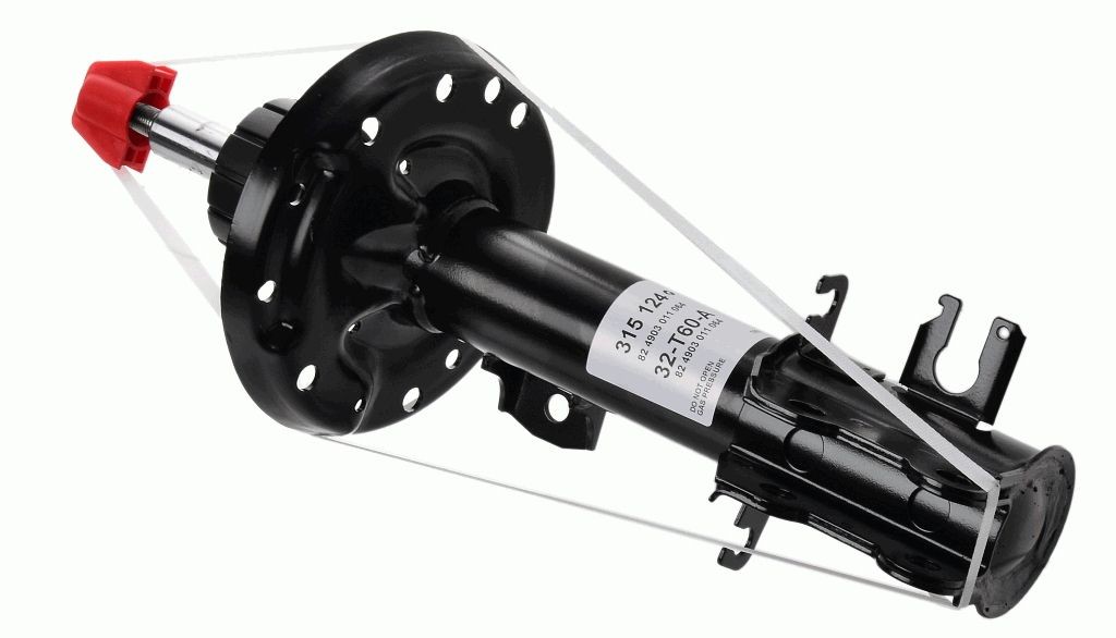 SACHS 315124 Shock absorber Right, Gas Pressure, Twin-Tube, Suspension Strut, Top pin