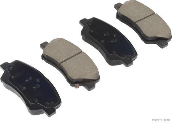 HERTH+BUSS JAKOPARTS J3600554 Brake pad set with acoustic wear warning, with anti-squeak plate