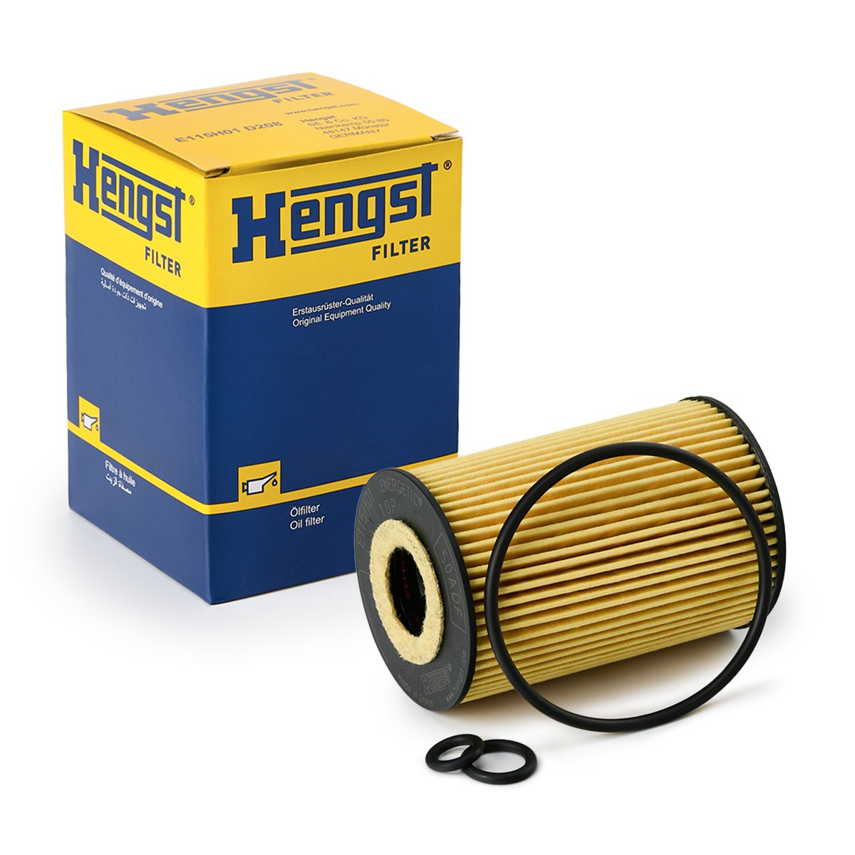 HENGST FILTER E115H01D208 Engine oil filter Filter Insert