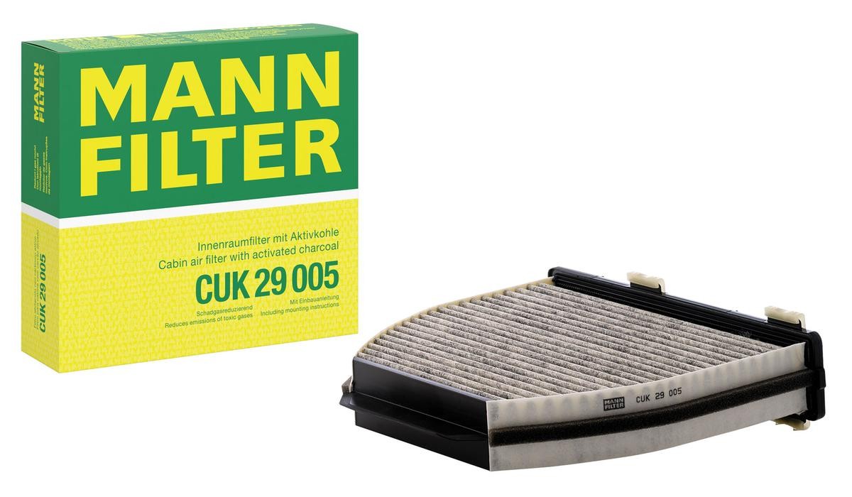 MANN-FILTER CUK29005 Air conditioner filter Activated Carbon Filter, 264 mm x 284 mm x 44 mm
