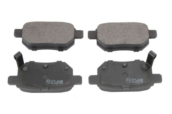 6927 MAPCO Brake pad set TOYOTA Rear Axle, with acoustic wear warning