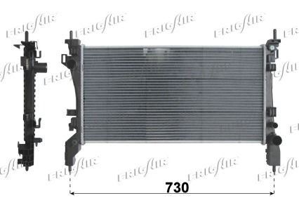 FRIGAIR 0104.3159 Engine radiator Aluminium, Plastic, 630 x 325 x 28 mm