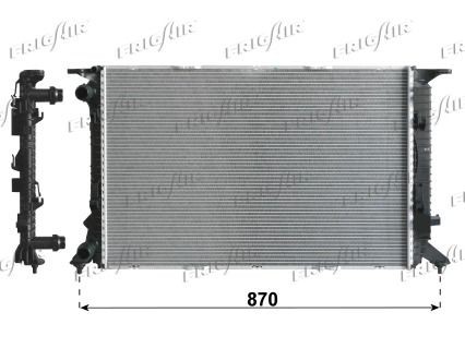 FRIGAIR 0110.3142 Engine radiator Plastic, Aluminium, 720 x 475 x 26 mm