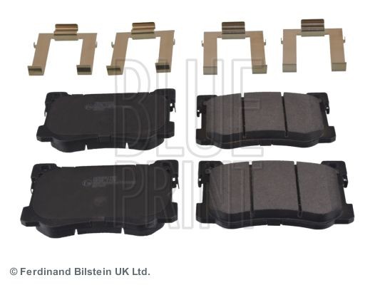 BLUE PRINT ADG042155 Brake pad set Front Axle, with acoustic wear warning, with anti-squeak plate