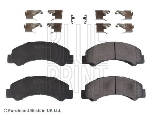 BLUE PRINT ADZ94236 Brake pad set with acoustic wear warning, with anti-squeak plate, with fastening material
