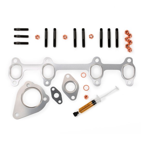 JTC11020 AJUSA Turbocharger gasket DODGE with studs, syringe with oil, with gaskets/seals