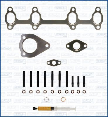 AJUSA 03G253016KX Mounting Kit, charger with studs, syringe with oil, with gaskets/seals