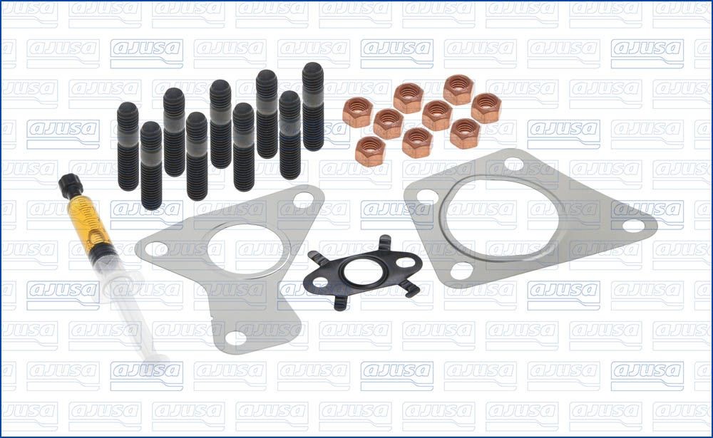 JTC11465 AJUSA Exhaust mounting kit NISSAN with studs, syringe with oil, with gaskets/seals