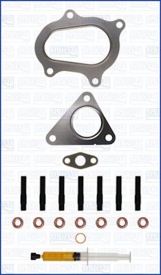JTC11506 AJUSA Exhaust mounting kit NISSAN with studs, syringe with oil, with gaskets/seals