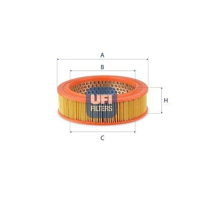 UFI 27.720.00 Air filter 59mm, 174mm, Filter Insert