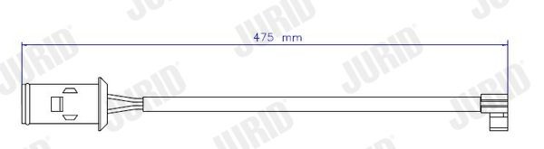 587025 JURID Warnkontakt, Bremsbelagverschleiß für IVECO online bestellen