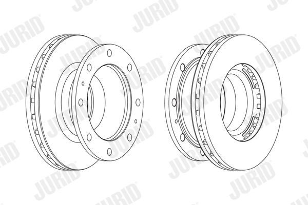 JURID 569170J Bremsscheibe für IVECO EuroFire LKW in Original Qualität
