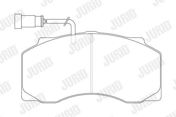 JURID 2907705390 Bremsbeläge für DAF 55 LKW in Original Qualität