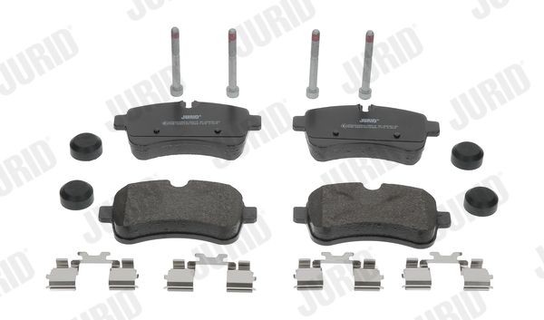 JURID 2923209560 Brake pad set prepared for wear indicator, with accessories