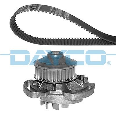 DAYCO KTBWP7180 Cambelt and water pump VW Polo II Coupe (86C, 80) 1.3 G40 113 hp Petrol 1993
