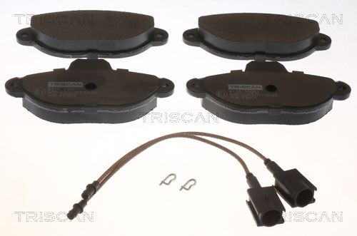 TRISCAN incl. wear warning contact Height: 55,19mm, Width: 117,9mm, Thickness: 17mm Brake pads 8110 15051 buy