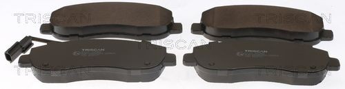 TRISCAN incl. wear warning contact, without accessories Height: 64,6mm, Width: 163,5mm, Thickness: 18mm Brake pads 8110 10585 buy