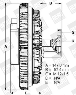 0 720 002 113 BERU Clutch, radiator fan LK113 buy