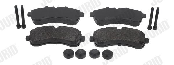 JURID 2920009560 Brake pad set prepared for wear indicator, with accessories