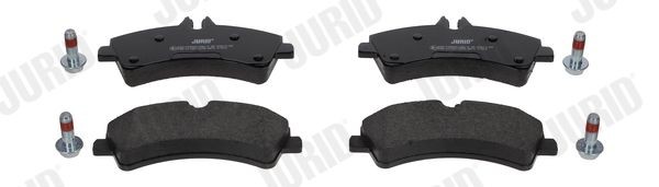 29217 JURID prepared for wear indicator, with accessories Height 1: 78,4mm, Height: 78,4mm, Width: 165mm, Thickness: 20,6mm Brake pads 2921709560 buy