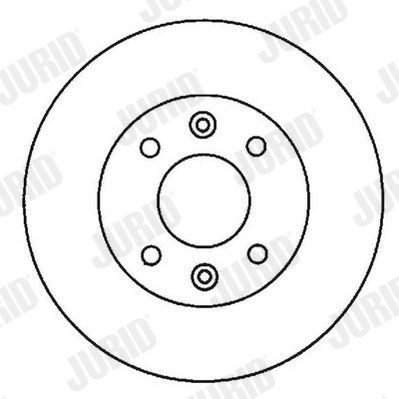 JURID Brake disc rear and front RENAULT 18 (134_) new 561334JC