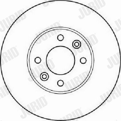 562233 JURID 257x10,5mm, 4, solid, Coated Ø: 257mm, Num. of holes: 4, Brake Disc Thickness: 10,5mm Brake rotor 562233JC buy