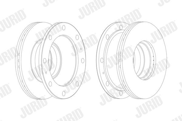 JURID 567116J Bremsscheibe für IVECO EuroFire LKW in Original Qualität