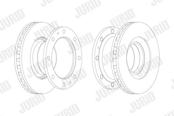 JURID 567126J Bremsscheibe für IVECO EuroCargo I-III LKW in Original Qualität