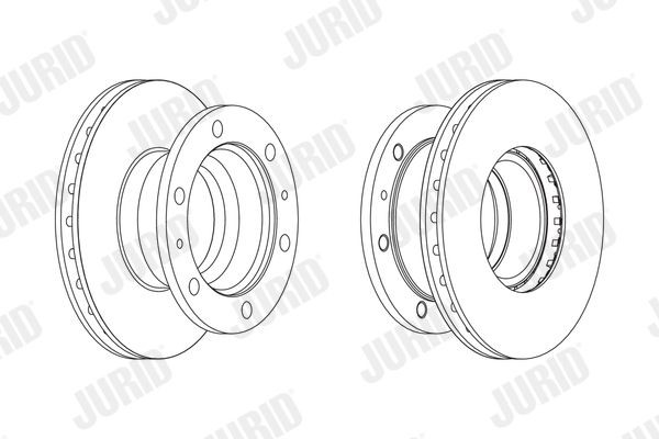 JURID 567127J Bremsscheibe für IVECO EuroFire LKW in Original Qualität