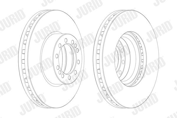 JURID 569130J Bremsscheibe für DAF LF 55 LKW in Original Qualität