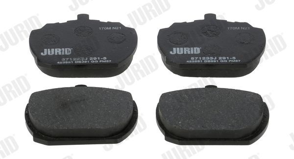 JURID 571233J Brake pad set not prepared for wear indicator, without accessories