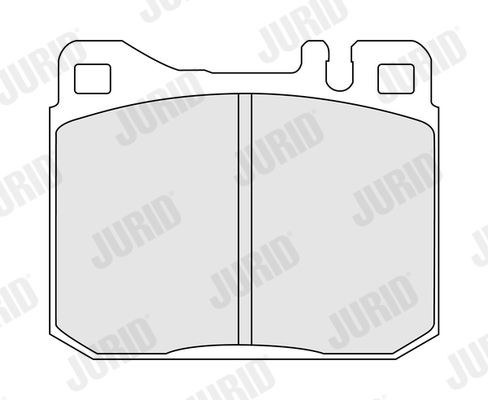 20341 JURID prepared for wear indicator, without accessories Height 1: 74mm, Height: 74mm, Width: 90mm, Thickness: 17,5mm Brake pads 571278J buy