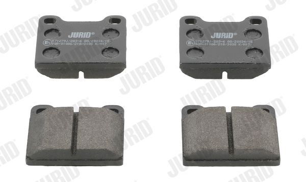 JURID 571279J Brake pad set not prepared for wear indicator, without accessories