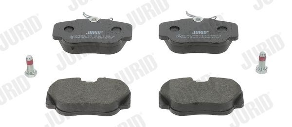 JURID 571353J Brake pad set prepared for wear indicator, with accessories