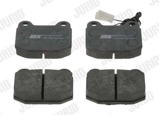 JURID 571381J Brake pad set incl. wear warning contact, without accessories