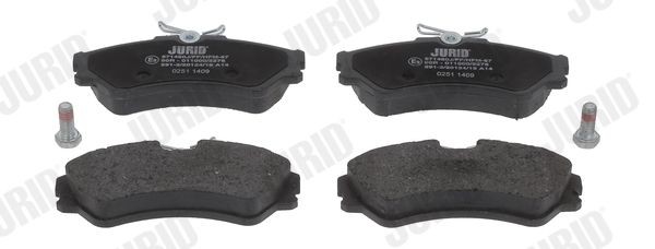 JURID 571460J Brake pad set not prepared for wear indicator, with accessories