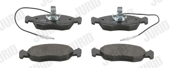 21430 JURID incl. wear warning contact, without accessories Height 1: 47,8mm, Height: 47,8mm, Width: 141mm, Thickness: 17,3mm Brake pads 571509J buy