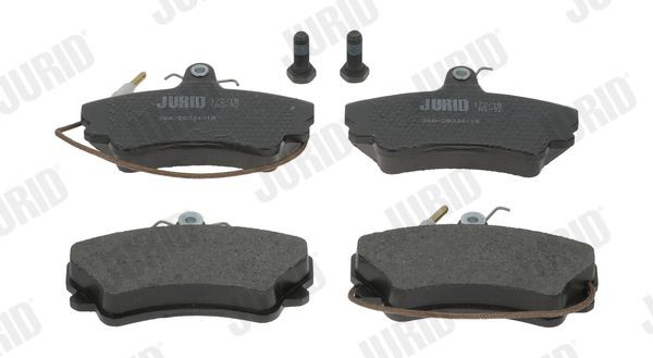 JURID 571511J Brake pad set incl. wear warning contact, with accessories