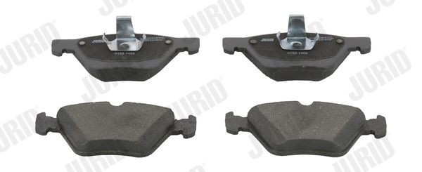 21670 JURID prepared for wear indicator, without accessories Height 1: 66,9mm, Height: 66,9mm, Width: 157mm, Thickness: 19,5mm Brake pads 571876J buy