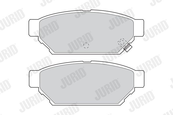 JURID 571943J Brake pad set with acoustic wear warning, without accessories